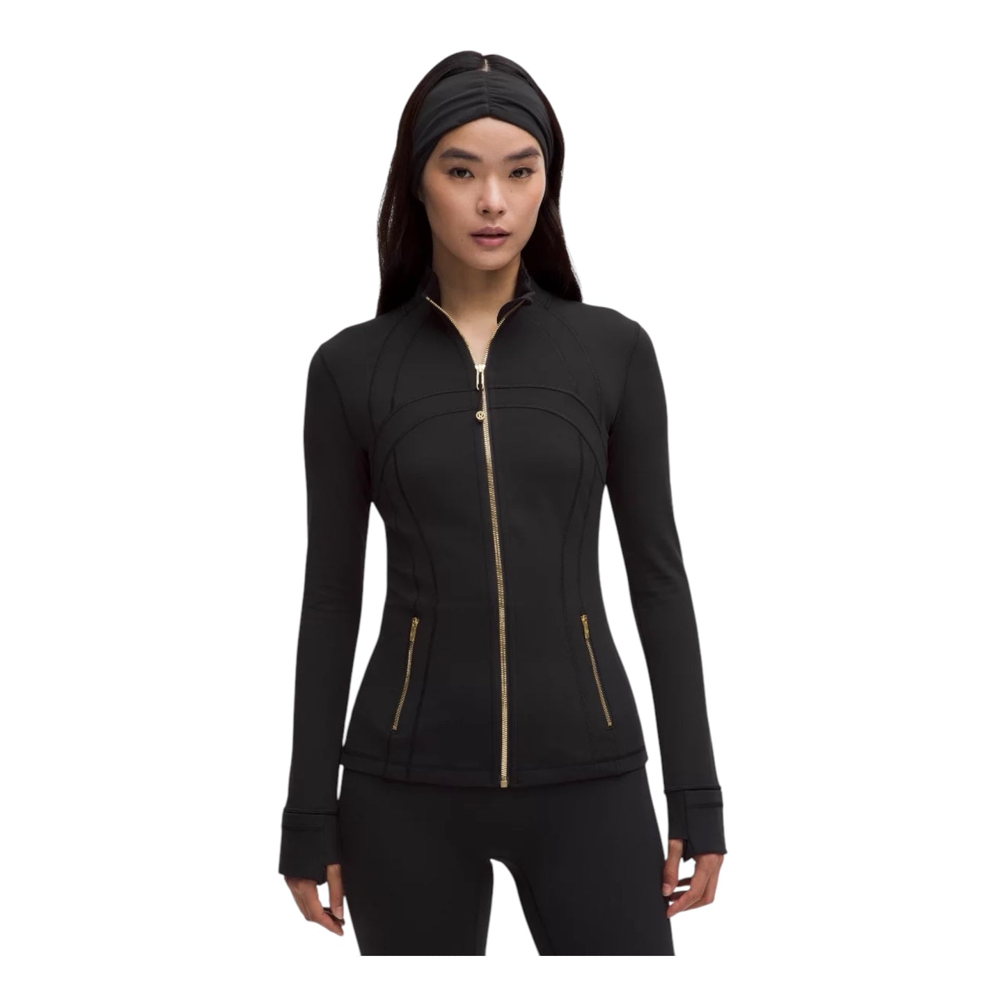 LULULEMON DEFINED JACKET NULU - BLACK GOLD