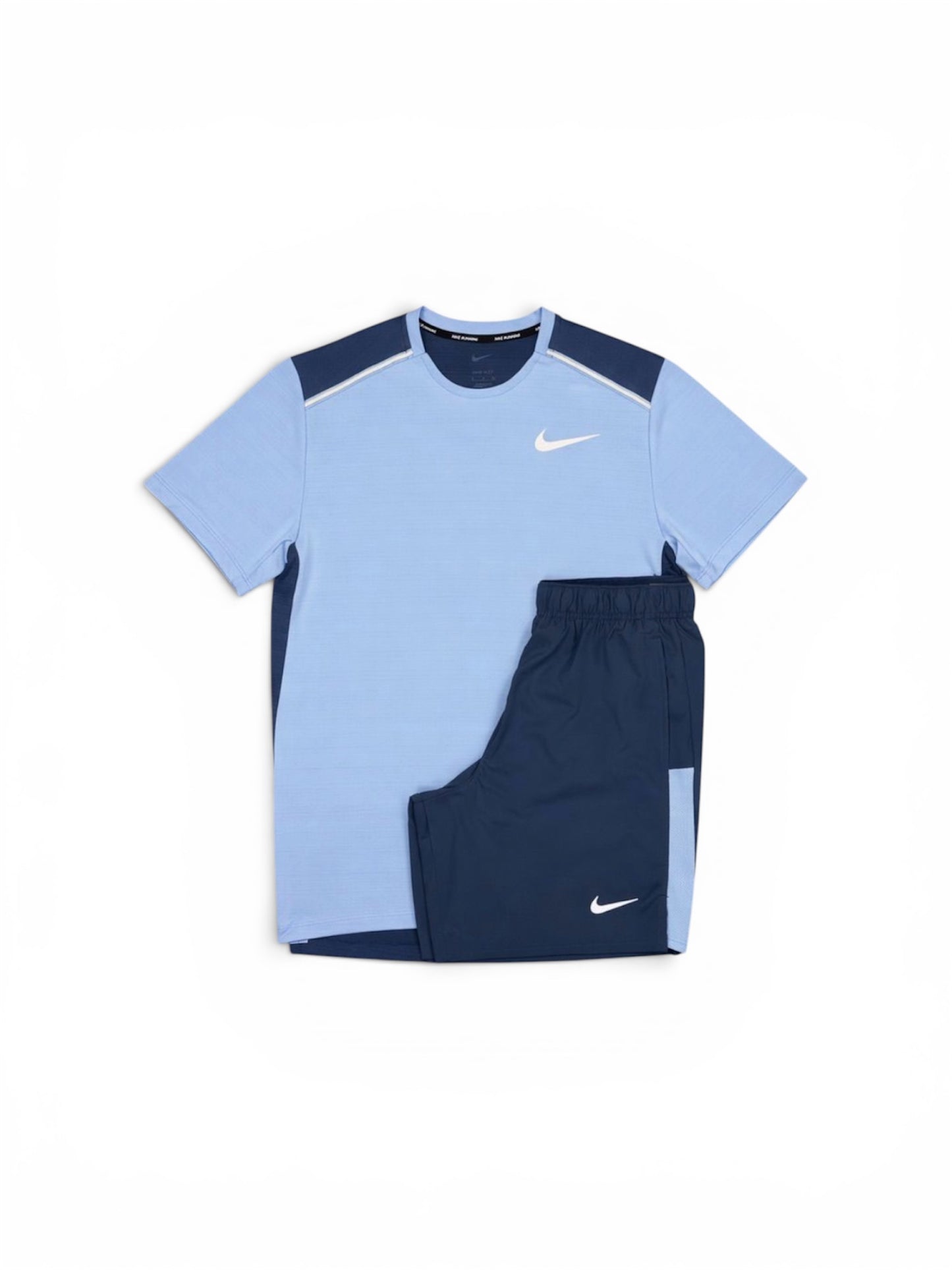 NIKE MILER SHORT SET - LIGHT BLUE & NAVY (EXCLUSIVE)