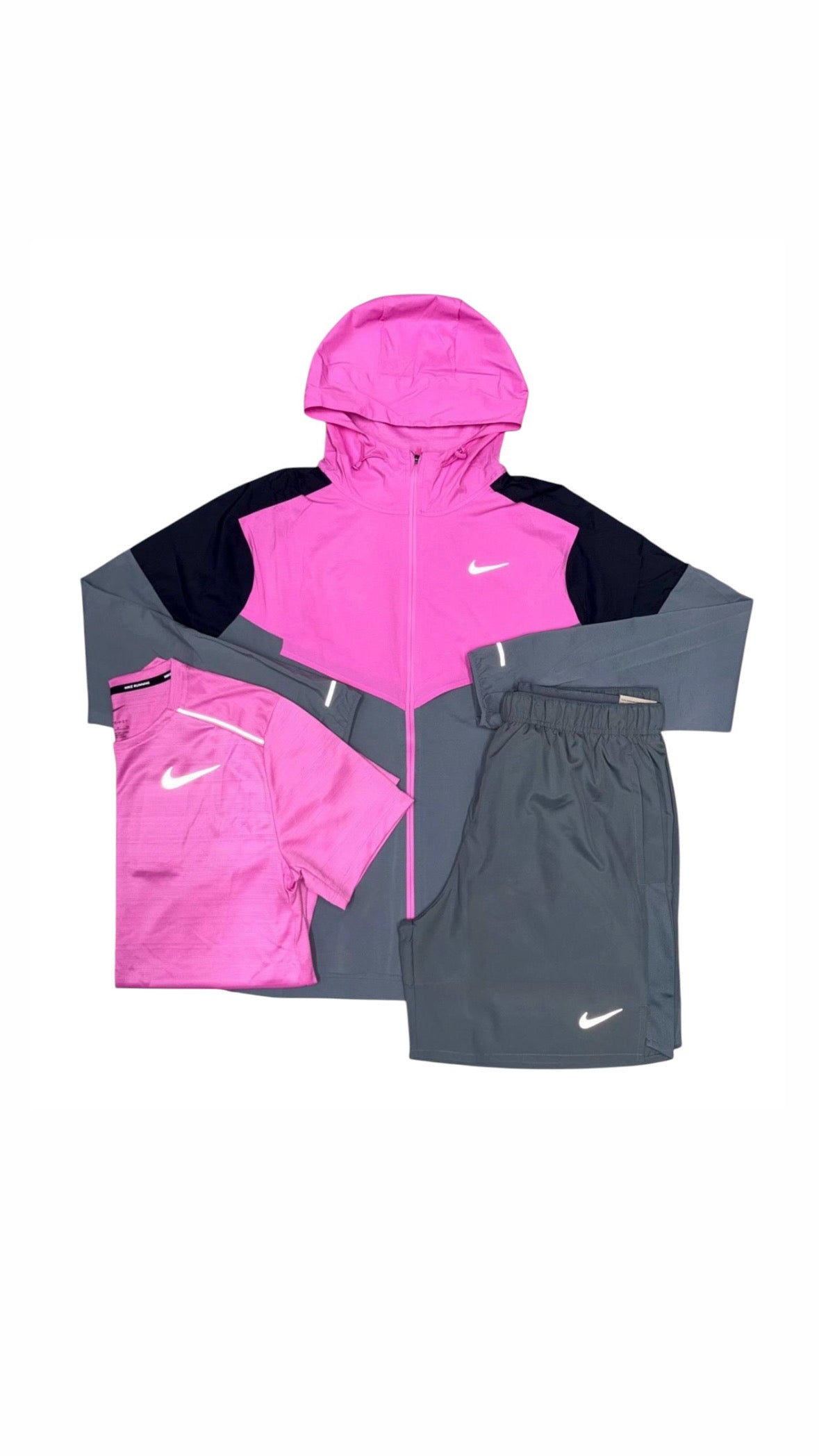 NIKE MILER WINDRUNNER REPEL SET - PINK