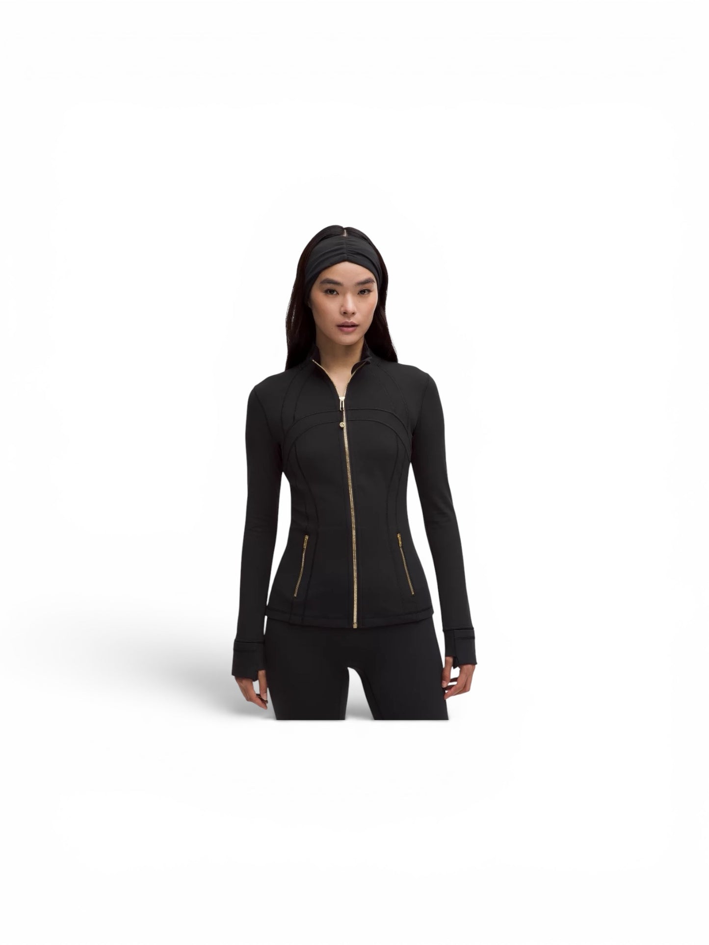 LULULEMON DEFINED JACKET NULU - BLACK GOLD