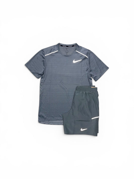 NIKE MILER REPEL SHORT SET - GREY (NEW SEASON)